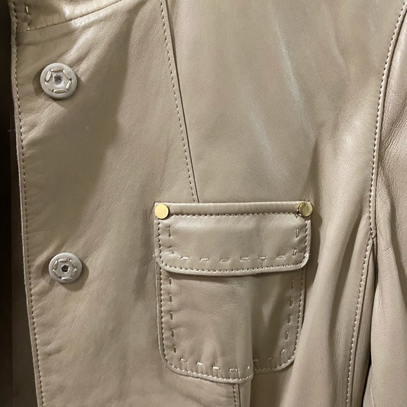 Elie Tahari Leather Jacket - Picture 7 of 8